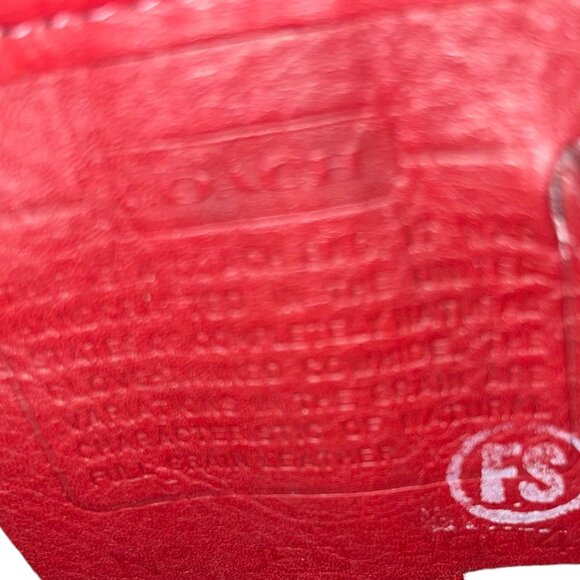 VINTAGE COACH 9984 Red Bixby Sling Bucket Bag Handbag made in USA… - Picture 9 of 10
